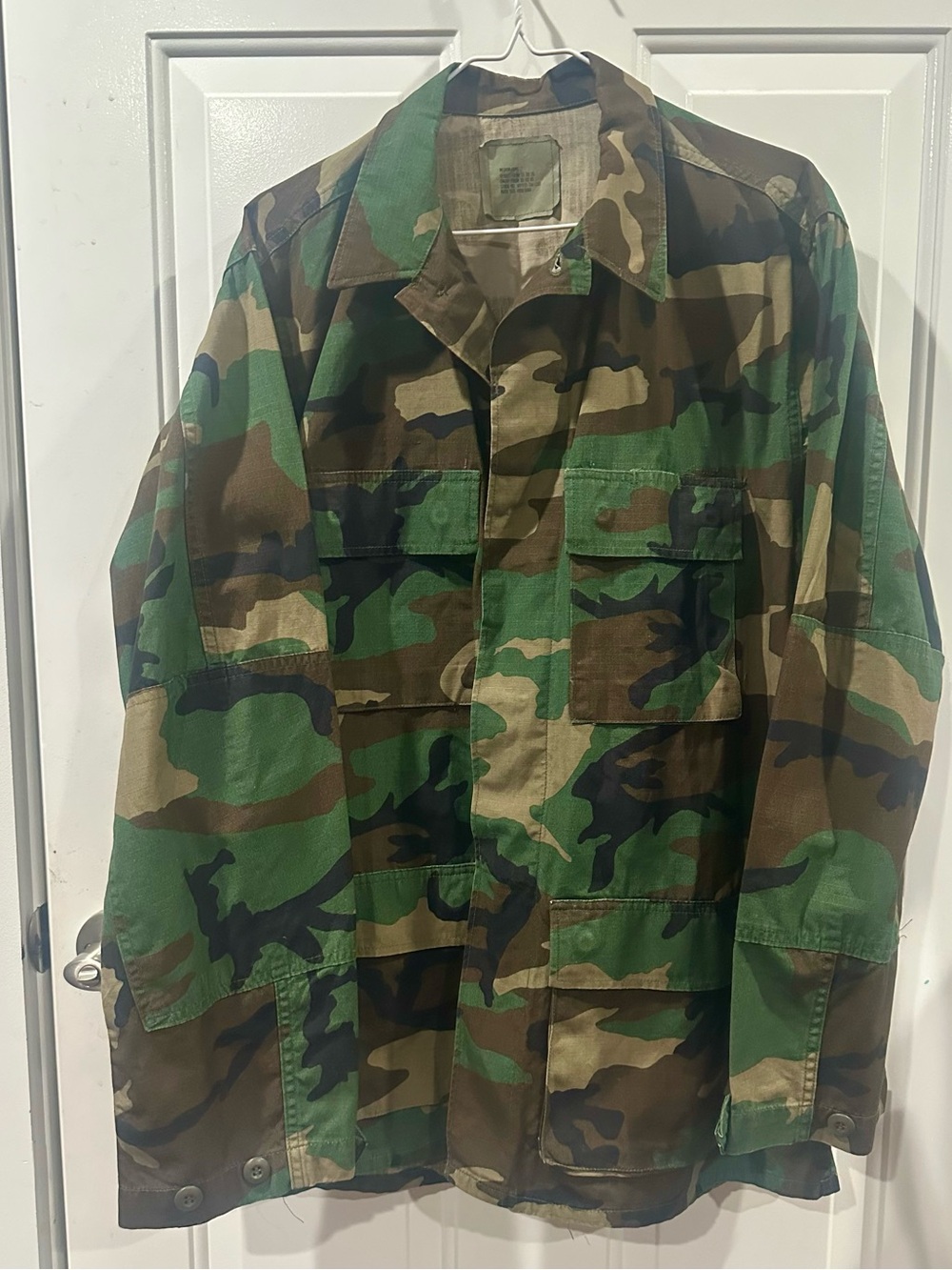 Men's Camouflage Field Jacket - Green Camo